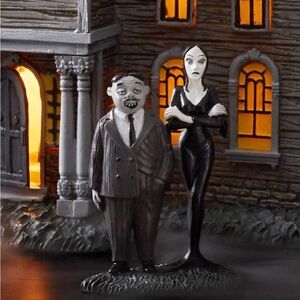 Department 56 Addams family village set house Gomez Morticia figure accessories